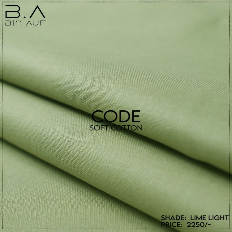 Unstitched cotton suits (Lime Light) - Bin Auf Pk